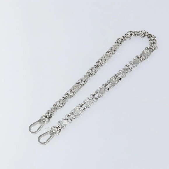LOUIS VUITTON Chain Shoulder Strap metal 22"" Silver LV Auth 150794 - Picture 6 of 9